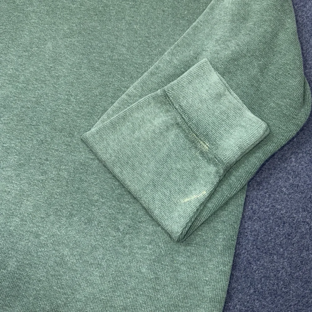 Vtg Polo Ralph Lauren Mens Sweater XL Green Quarter Zip Pony Preppy Estate Rib